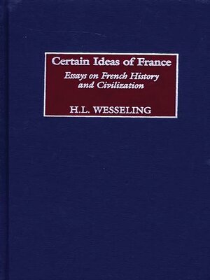 cover image of Certain Ideas of France